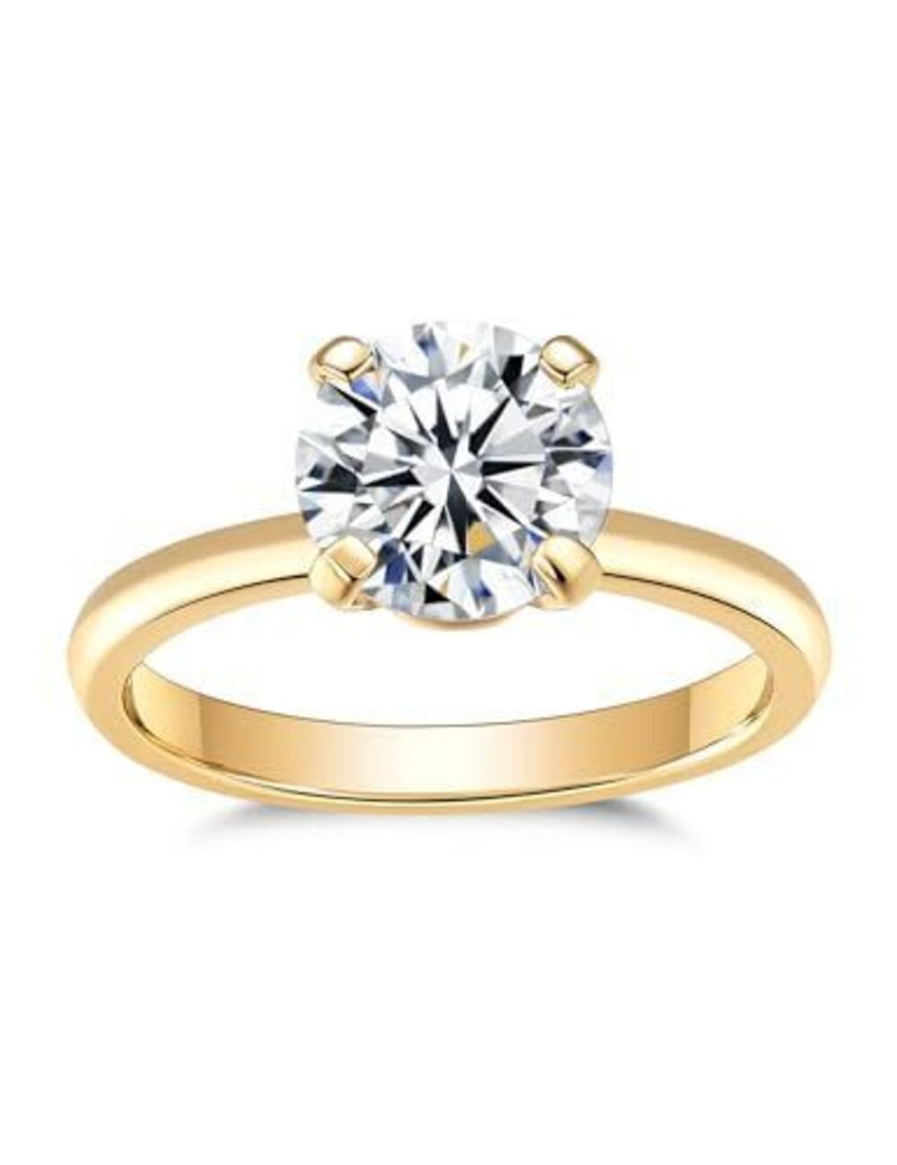 2171 Moissanite Solitaire Engagement Ring Engagement Rings Moissanite - Picture 1 of 6